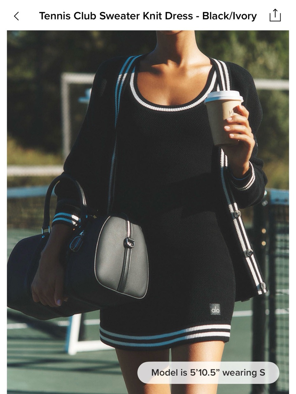 ALO Yoga Tennis Club Sweater Knit Dress